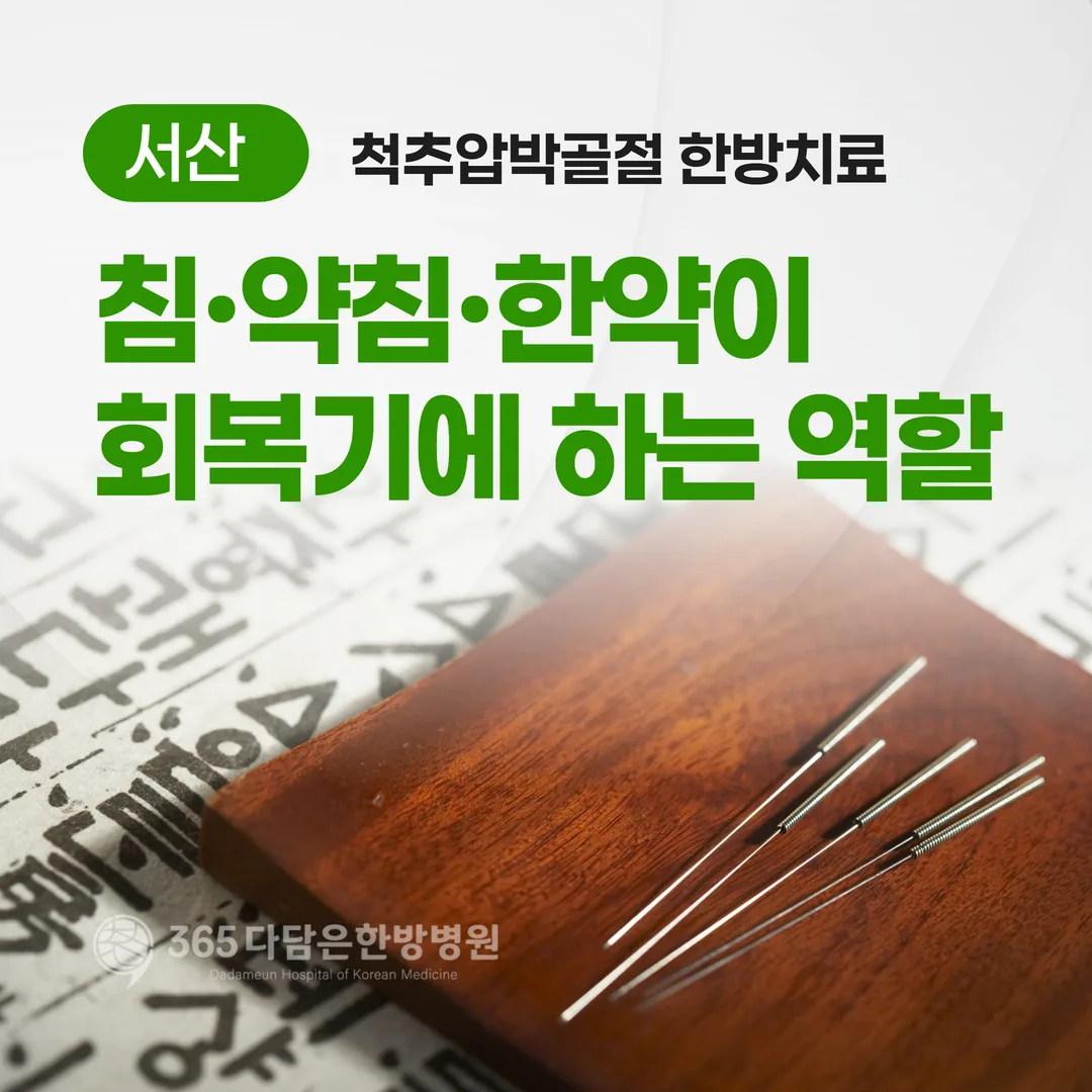 서산 척추압박골절 한방치료 — 침·약침·한약이 회복기에 하는 역할