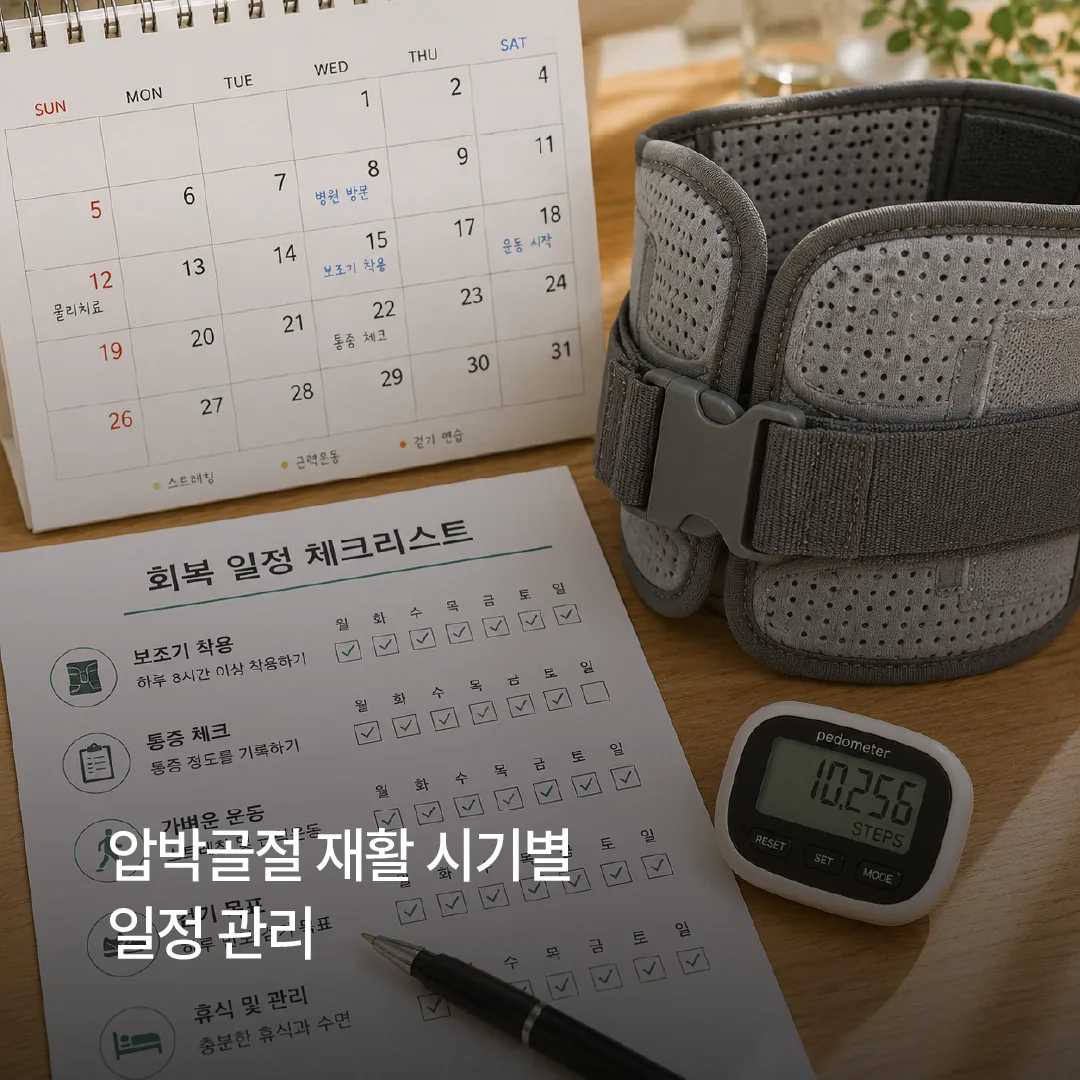 압박골절 재활 시기별 일정 관리 체크리스트