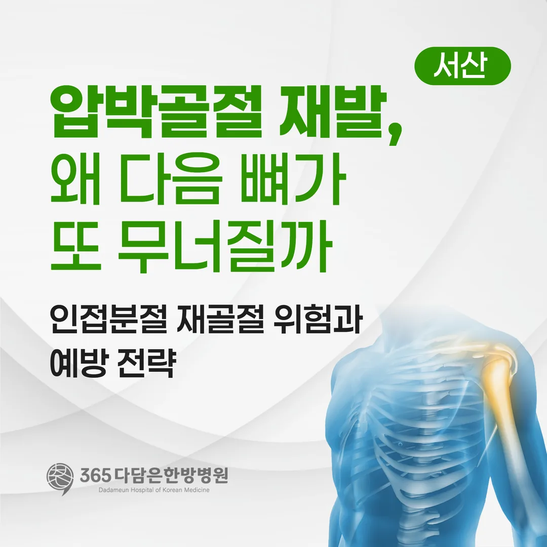 압박골절 재발, 왜 다음 뼈가 또 무너질까 — 인접분절 재골절 위험과 예방 전략