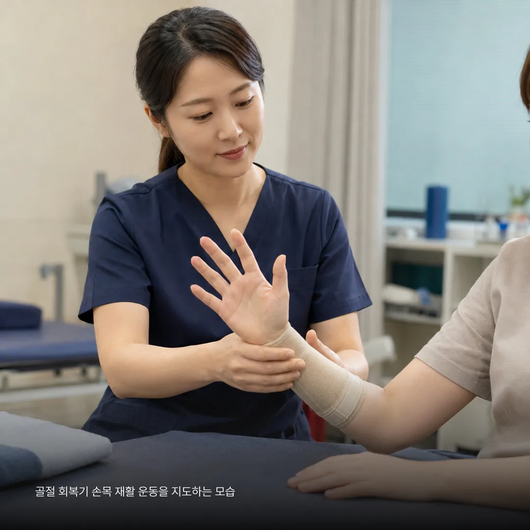 골절 회복기 통증 범위 내 능동 운동 재활