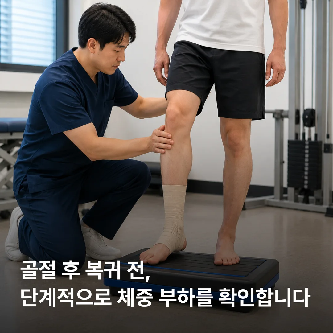 365다담은 한방병원 도수·운동치료센터의 단계적 하중 훈련