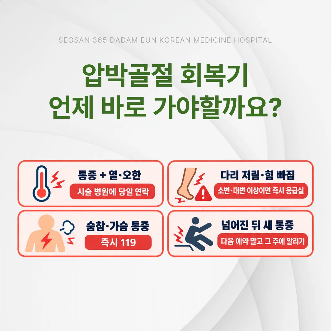 압박골절 회복 단계별 병원 진료와 집에서 할 관리 순서