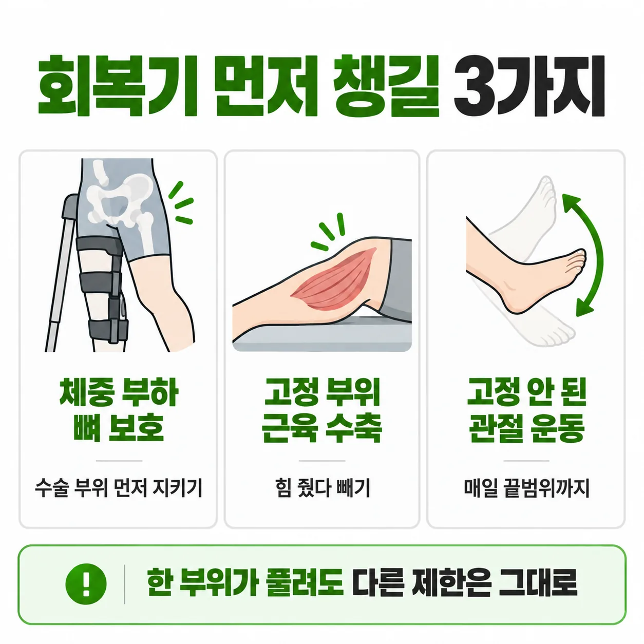 다발성 골절 회복기에 먼저 챙길 세 가지 우선순위 정리도